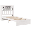 seng med reol uden madras 75x190 cm massivt fyrretræ hvid