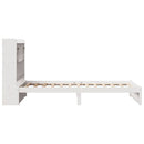 seng med reol uden madras 75x190 cm massivt fyrretræ hvid