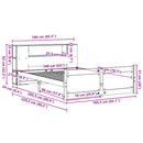seng med reol uden madras 160x200 cm massivt fyrretræ hvid
