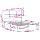seng med reol uden madras 160x200 cm massivt fyrretræ hvid