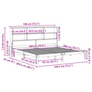 seng med reol uden madras 180x200 cm massivt fyrretræ hvid
