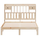 seng med reol uden madras 140x190 cm massivt fyrretræ