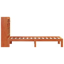 seng med reol uden madras 75x190 cm massivt fyrretræ gyldenbrun