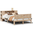 seng med reol uden madras 135x190 cm massivt fyrretræ