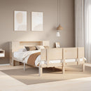 seng med reol uden madras 135x190 cm massivt fyrretræ