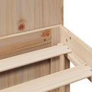seng med reol uden madras 135x190 cm massivt fyrretræ