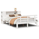 reolseng uden madras hvid 160x200 cm massivt træ fyrretræ
