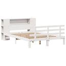 reolseng uden madras hvid 160x200 cm massivt træ fyrretræ