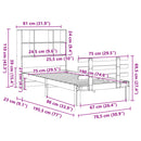 seng med reol uden madras 75x190 cm massivt fyrretræ gyldenbrun