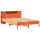 seng med reol uden madras 150x200cm massivt fyrretræ gyldenbrun