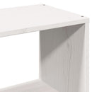 seng med reol uden madras 160x200 cm massivt fyrretræ hvid