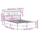 seng med reol uden madras 150x200 cm massivt fyrretræ hvid