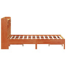 seng med reol uden madras 150x200cm massivt fyrretræ gyldenbrun