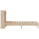 seng med reol uden madras 75x190 cm massivt fyrretræ
