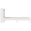 seng med reol uden madras 75x190 cm massivt fyrretræ hvid