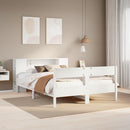 seng med reol uden madras 140x200 cm massivt fyrretræ hvid