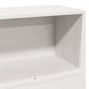seng med reol uden madras 75x190 cm massivt fyrretræ hvid