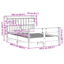 seng med reol uden madras 160x200 cm massivt fyrretræ hvid