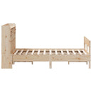seng med reol uden madras 140x190 cm massivt fyrretræ