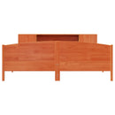 seng med reol uden madras 200x200cm massivt fyrretræ gyldenbrun