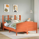 seng med reol uden madras 120x200cm massivt fyrretræ gyldenbrun