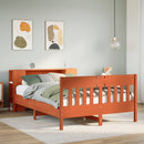 seng med reol uden madras 150x200cm massivt fyrretræ gyldenbrun