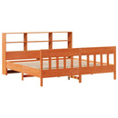 sengeramme uden madras 180x200 cm massivt fyrretræ gyldenbrun