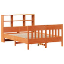 sengeramme uden madras 120x200 cm massivt fyrretræ gyldenbrun