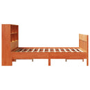 sengeramme uden madras 140x190 cm massivt fyrretræ gyldenbrun