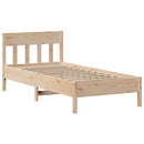sengeramme uden madras 90x200 cm massivt fyrretræ