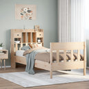 sengeramme uden madras 90x200 cm massivt fyrretræ