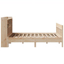 sengeramme uden madras 140x190 cm massivt fyrretræ