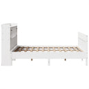 sengeramme uden madras 140x190 cm massivt fyrretræ hvid