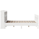 sengeramme uden madras 135x190 cm massivt fyrretræ hvid