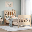 sengeramme uden madras 90x190 cm massivt fyrretræ