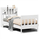 sengeramme uden madras 90x190 cm massivt fyrretræ hvid