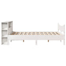 sengeramme uden madras 160x200 cm massivt fyrretræ hvid