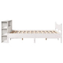 sengeramme uden madras 150x200 cm massivt fyrretræ hvid