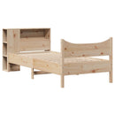 sengeramme uden madras 75x190 cm massivt fyrretræ