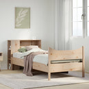 sengeramme uden madras 75x190 cm massivt fyrretræ