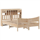 sengeramme uden madras 140x190 cm massivt fyrretræ