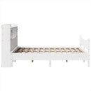 sengeramme uden madras 140x190 cm massivt fyrretræ hvid
