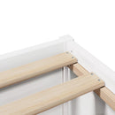 sengeramme uden madras 140x190 cm massivt fyrretræ hvid