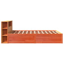 sengeramme uden madras 140x190 cm massivt fyrretræ gyldenbrun