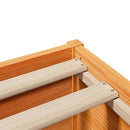 sengeramme uden madras 140x190 cm massivt fyrretræ gyldenbrun