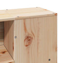 sengeramme uden madras 135x190 cm massivt fyrretræ hvid