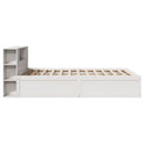 sengeramme uden madras 135x190 cm massivt fyrretræ hvid