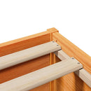 sengeramme uden madras 150x200 cm massivt fyrretræ gyldenbrun