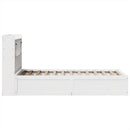 sengeramme uden madras 90x200 cm massivt fyrretræ hvid