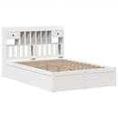 sengeramme uden madras 140x190 cm massivt fyrretræ hvid